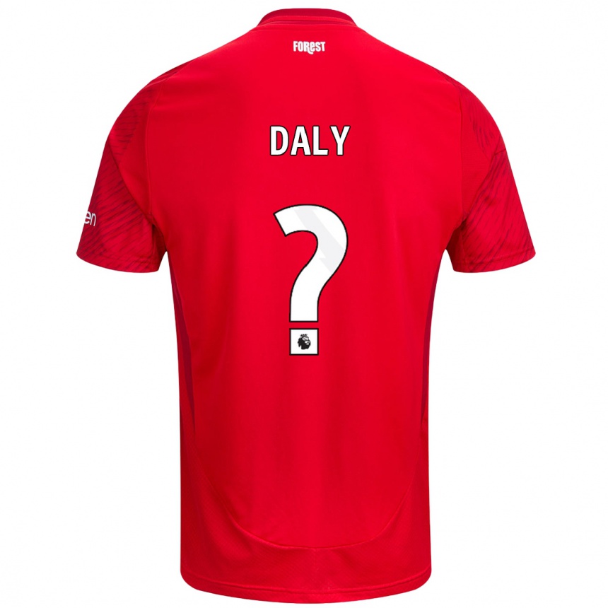 Mujer Fútbol Camiseta Cormac Daly #0 Rojo Blanco 1ª Equipación 2024/25 Perú