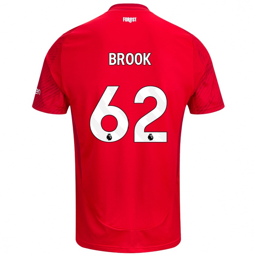 Mujer Fútbol Camiseta Will Brook #62 Rojo Blanco 1ª Equipación 2024/25 Perú