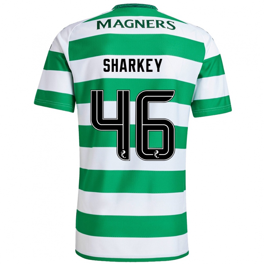 Mujer Fútbol Camiseta Amy Sharkey #46 Verde Blanco 1ª Equipación 2024/25 Perú