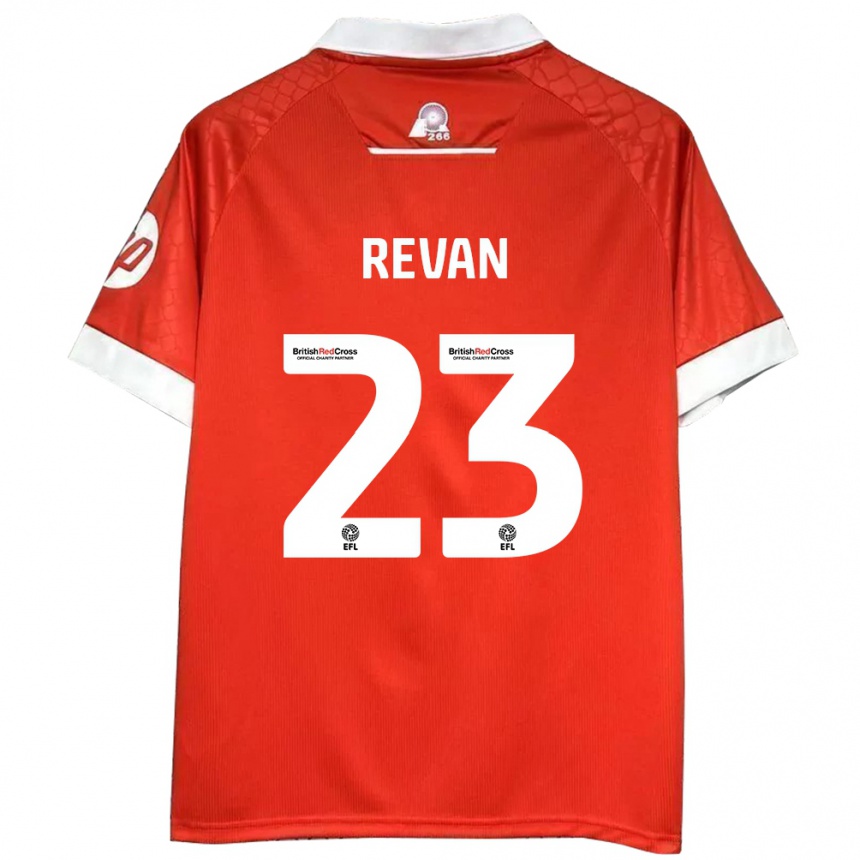 Mujer Fútbol Camiseta Sebastian Revan #23 Rojo Blanco 1ª Equipación 2024/25 Perú