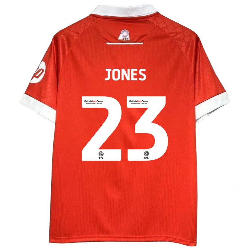 Mujer Fútbol Camiseta Ruby Jones #23 Rojo Blanco 1ª Equipación 2024/25 Perú