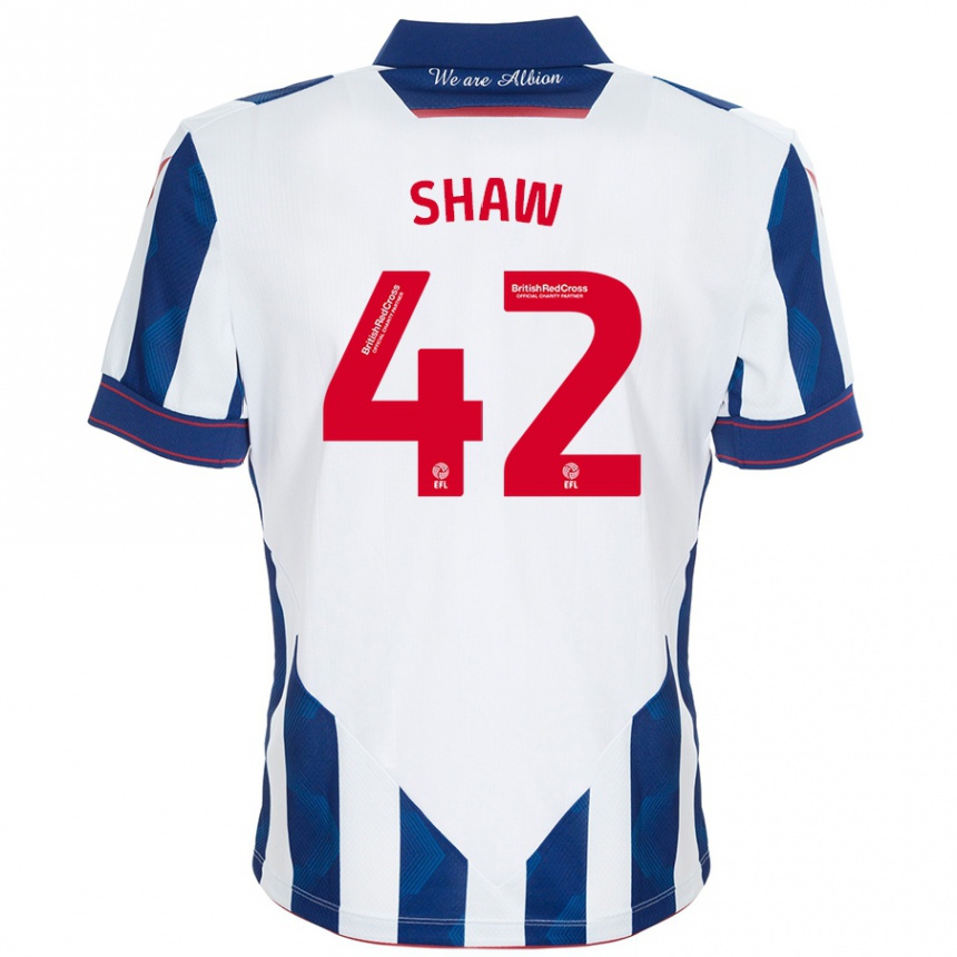 Mujer Fútbol Camiseta Josh Shaw #42 Blanco Azul Oscuro 1ª Equipación 2024/25 Perú