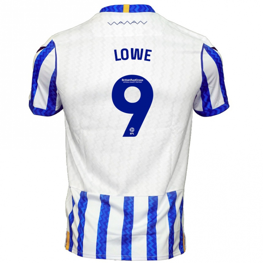 Mujer Fútbol Camiseta Jamal Lowe #9 Azul Blanco 1ª Equipación 2024/25 Perú