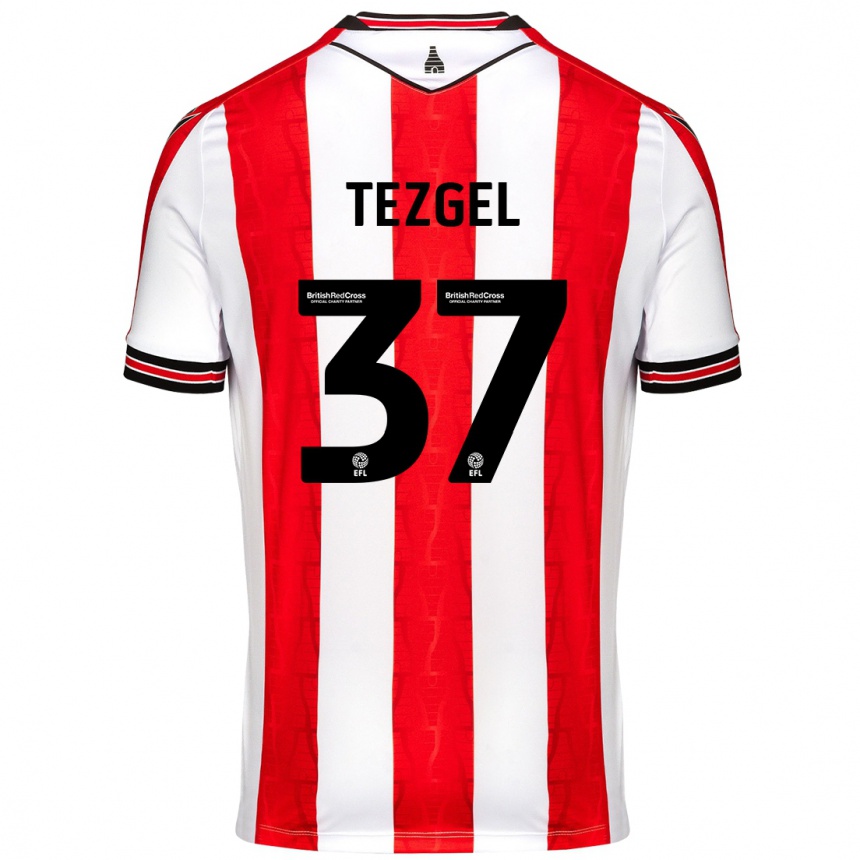 Mujer Fútbol Camiseta Emre Tezgel #37 Rojo Blanco 1ª Equipación 2024/25 Perú