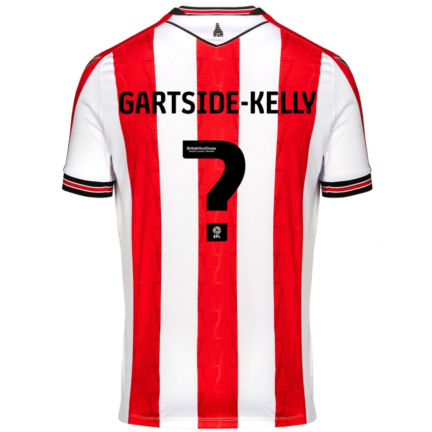 Mujer Fútbol Camiseta Gabriel Gartside-Kelly #0 Rojo Blanco 1ª Equipación 2024/25 Perú