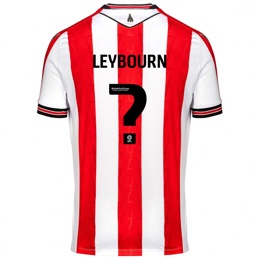 Mujer Fútbol Camiseta Charlie Leybourn #0 Rojo Blanco 1ª Equipación 2024/25 Perú