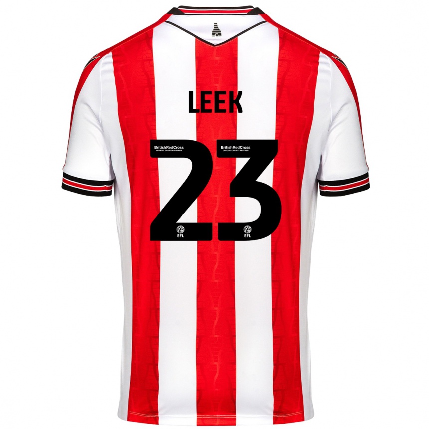 Mujer Fútbol Camiseta Ellie Leek #23 Rojo Blanco 1ª Equipación 2024/25 Perú