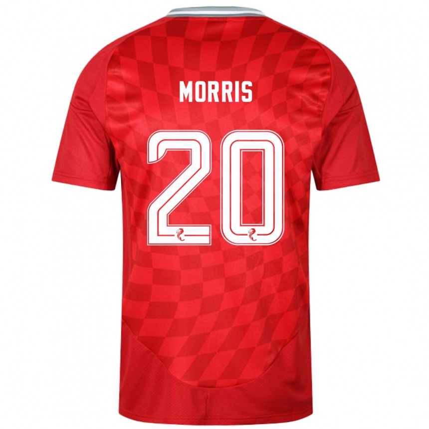 Mujer Fútbol Camiseta Shayden Morris #20 Rojo 1ª Equipación 2024/25 Perú