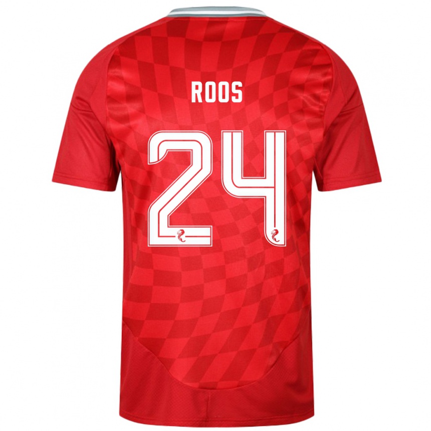 Mujer Fútbol Camiseta Kelle Roos #24 Rojo 1ª Equipación 2024/25 Perú