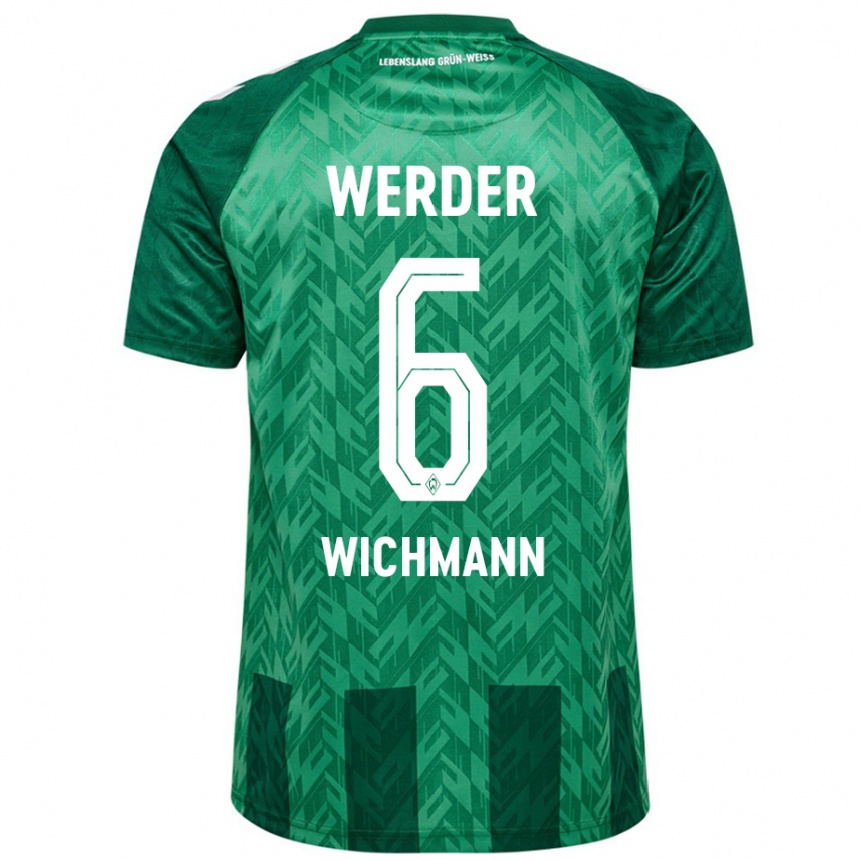 Mujer Fútbol Camiseta Reena Wichmann #6 Verde 1ª Equipación 2024/25 Perú