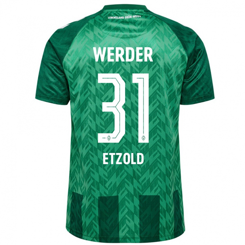 Mujer Fútbol Camiseta Hannah Etzold #31 Verde 1ª Equipación 2024/25 Perú