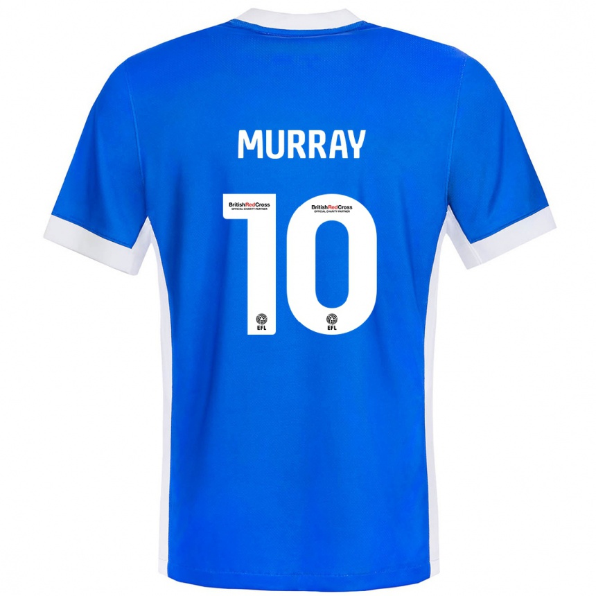 Mujer Fútbol Camiseta Christie Murray #10 Azul Blanco 1ª Equipación 2024/25 Perú