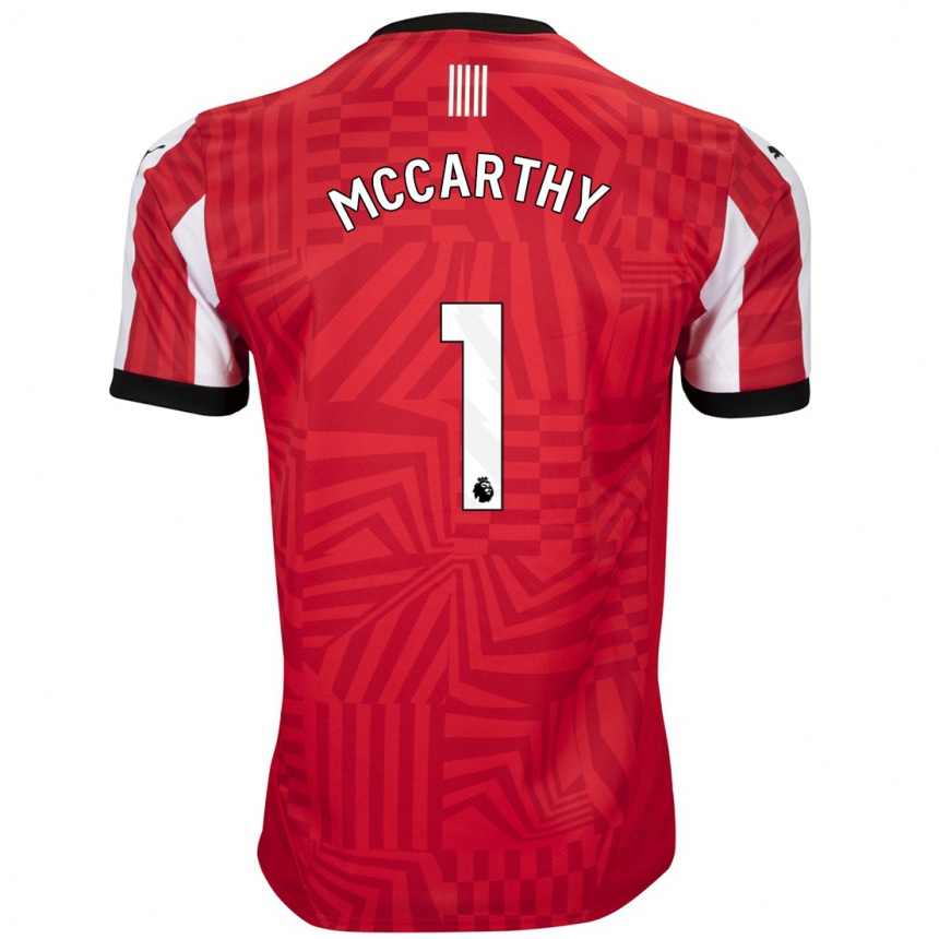 Mujer Fútbol Camiseta Alex Mccarthy #1 Rojo Blanco 1ª Equipación 2024/25 Perú