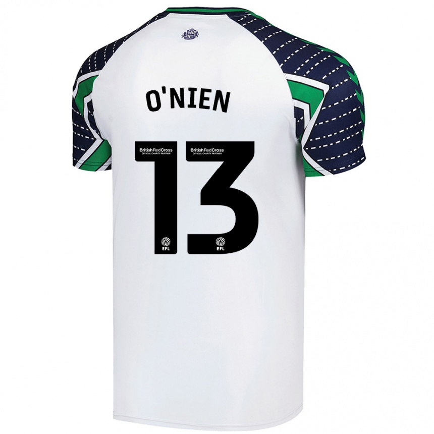 Mujer Fútbol Camiseta Luke O'nien #13 Blanco 2ª Equipación 2024/25 Perú