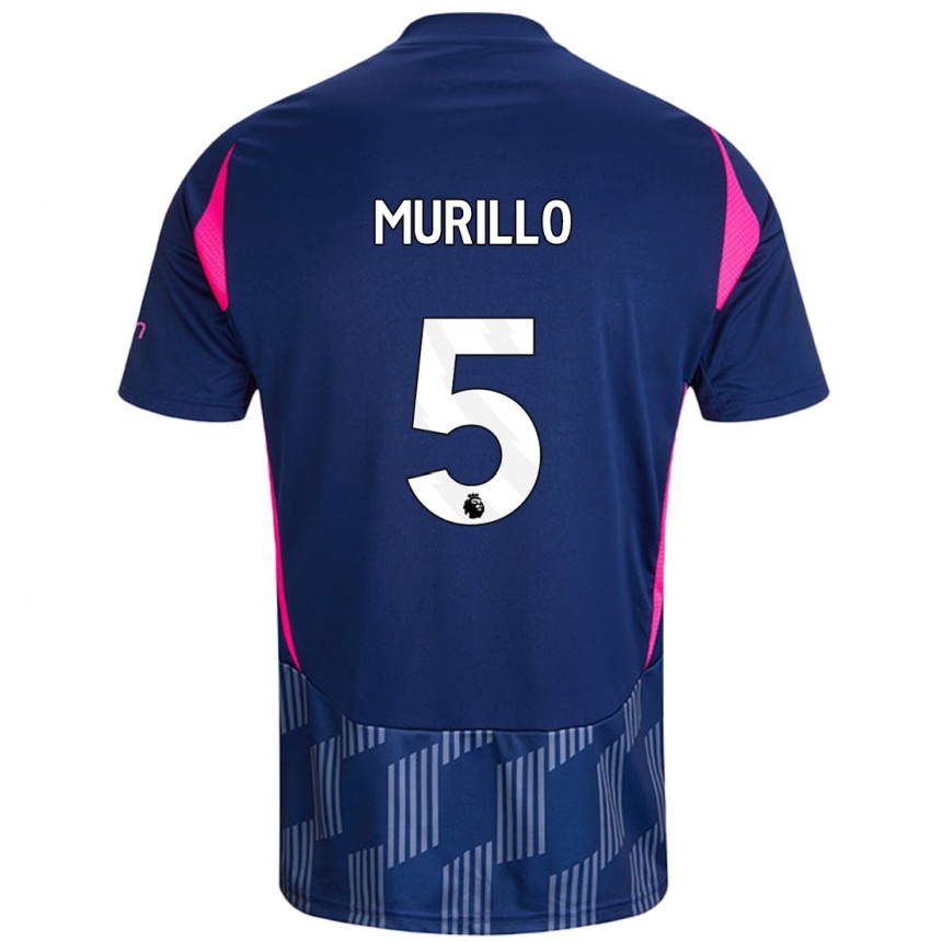 Mujer Fútbol Camiseta Murillo #5 Azul Real Rosa 2ª Equipación 2024/25 Perú