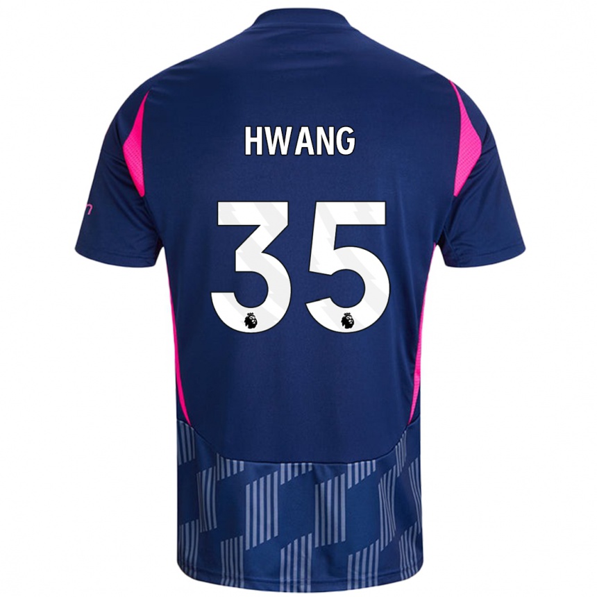 Mujer Fútbol Camiseta Ui-Jo Hwang #35 Azul Real Rosa 2ª Equipación 2024/25 Perú