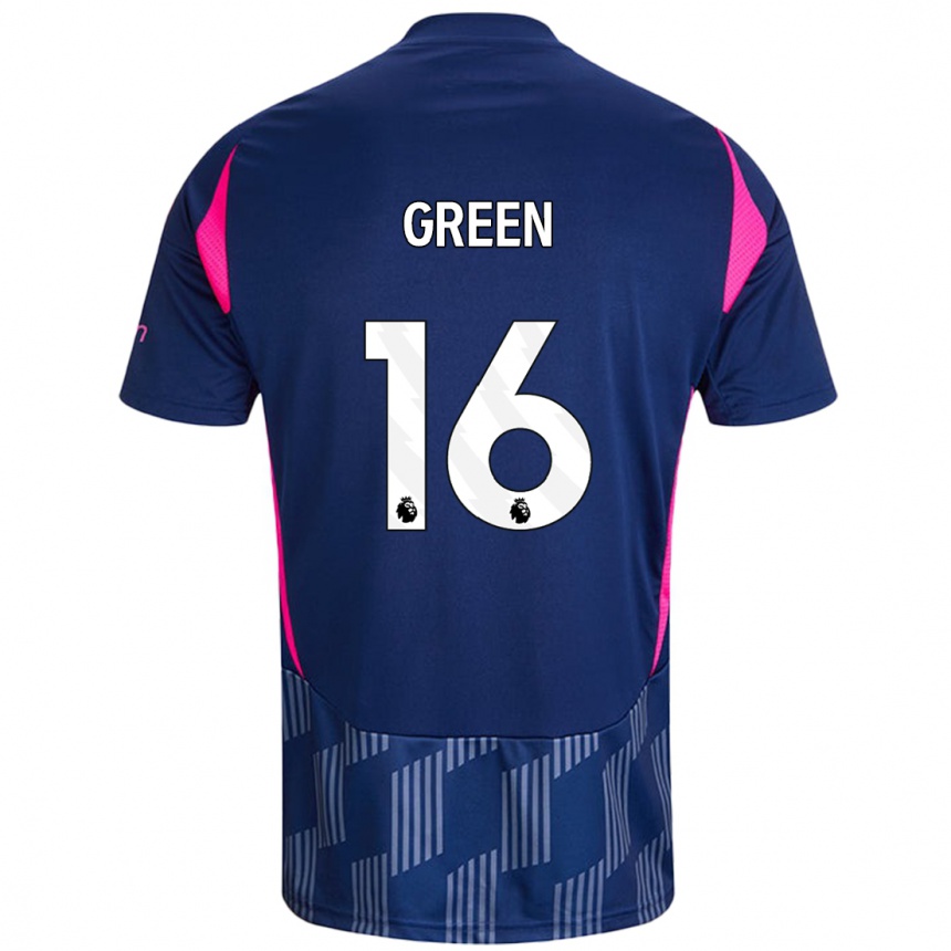 Mujer Fútbol Camiseta Mollie Green #16 Azul Real Rosa 2ª Equipación 2024/25 Perú