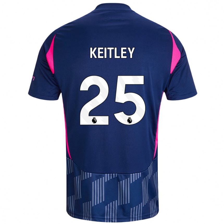 Mujer Fútbol Camiseta Alice Keitley #25 Azul Real Rosa 2ª Equipación 2024/25 Perú