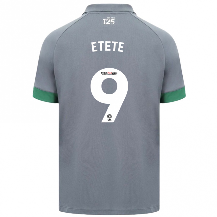 Mujer Fútbol Camiseta Kion Etete #9 Gris Oscuro 2ª Equipación 2024/25 Perú