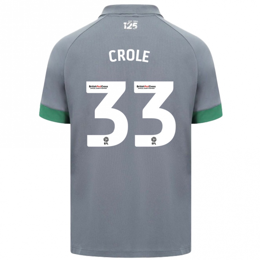 Mujer Fútbol Camiseta James Crole #33 Gris Oscuro 2ª Equipación 2024/25 Perú