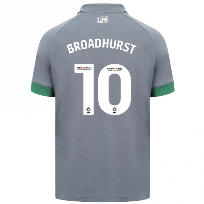 Mujer Fútbol Camiseta Danielle Broadhurst #10 Gris Oscuro 2ª Equipación 2024/25 Perú