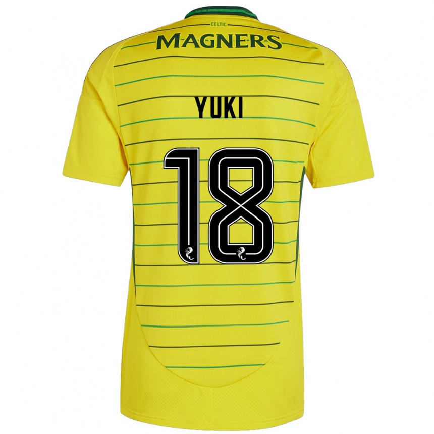 Mujer Fútbol Camiseta Yuki Kobayashi #18 Amarillo 2ª Equipación 2024/25 Perú