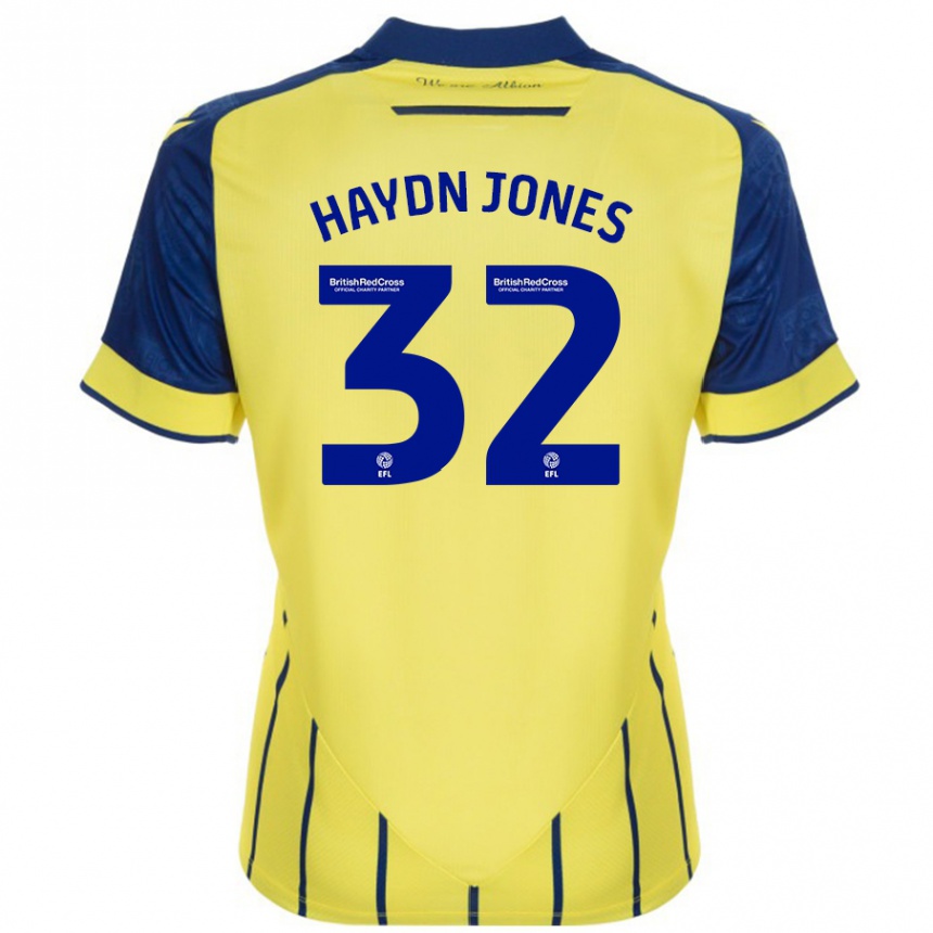 Mujer Fútbol Camiseta Mackenzie Haydn-Jones #32 Amarillo Azul 2ª Equipación 2024/25 Perú