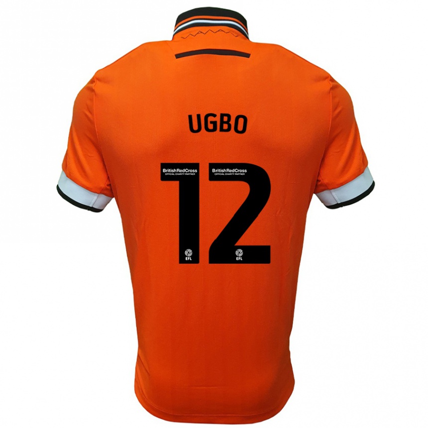 Mujer Fútbol Camiseta Iké Ugbo #12 Naranja Blanco 2ª Equipación 2024/25 Perú