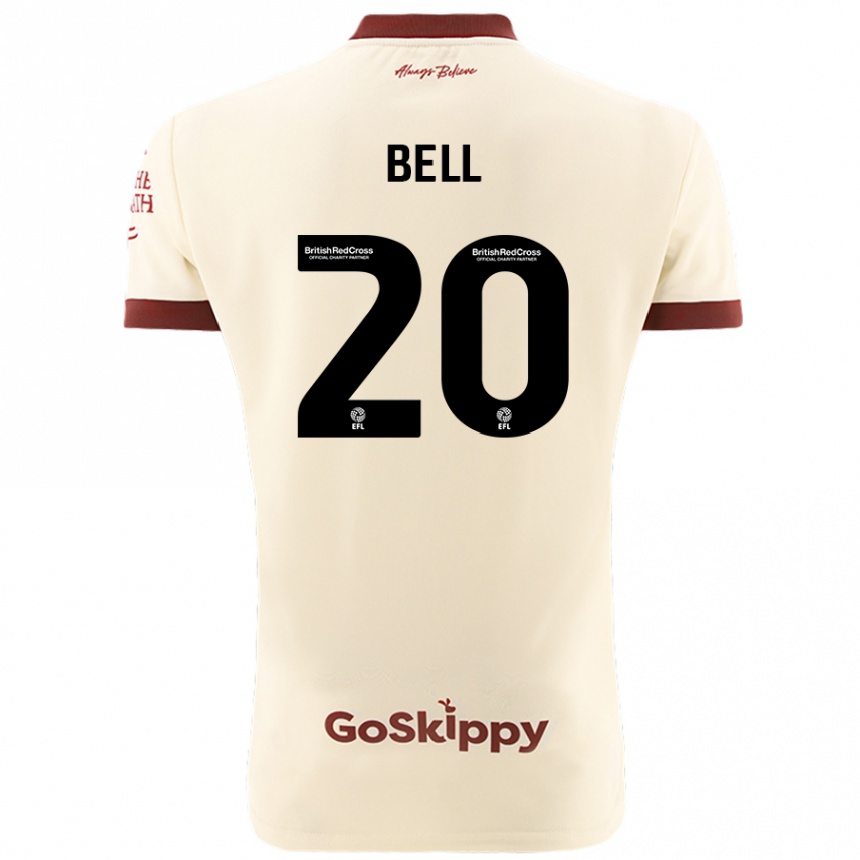 Mujer Fútbol Camiseta Sam Bell #20 Crema Blanco 2ª Equipación 2024/25 Perú