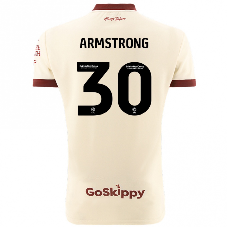 Mujer Fútbol Camiseta Sinclair Armstrong #30 Crema Blanco 2ª Equipación 2024/25 Perú