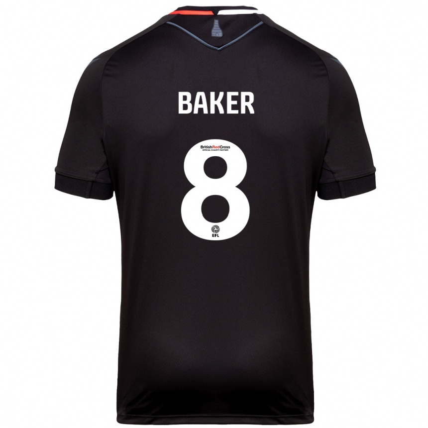 Mujer Fútbol Camiseta Lewis Baker #8 Negro 2ª Equipación 2024/25 Perú