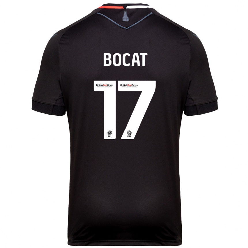 Mujer Fútbol Camiseta Eric-Junior Bocat #17 Negro 2ª Equipación 2024/25 Perú