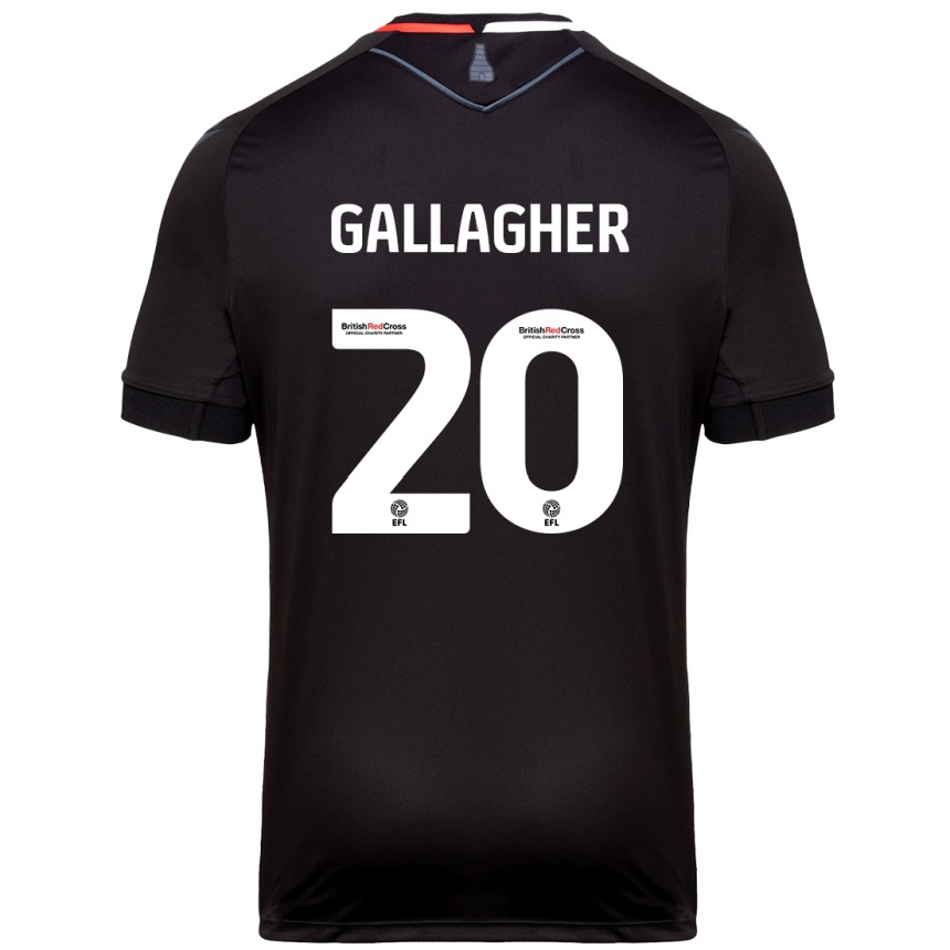 Mujer Fútbol Camiseta Sam Gallagher #20 Negro 2ª Equipación 2024/25 Perú