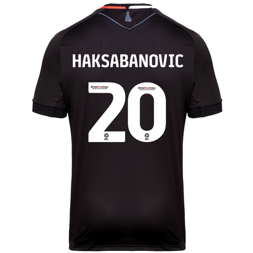 Mujer Fútbol Camiseta Sead Hakšabanović #20 Negro 2ª Equipación 2024/25 Perú