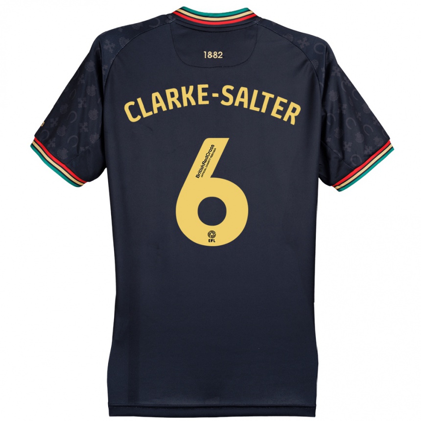 Mujer Fútbol Camiseta Jake Clarke-Salter #6 Azul Marino Oscuro 2ª Equipación 2024/25 Perú