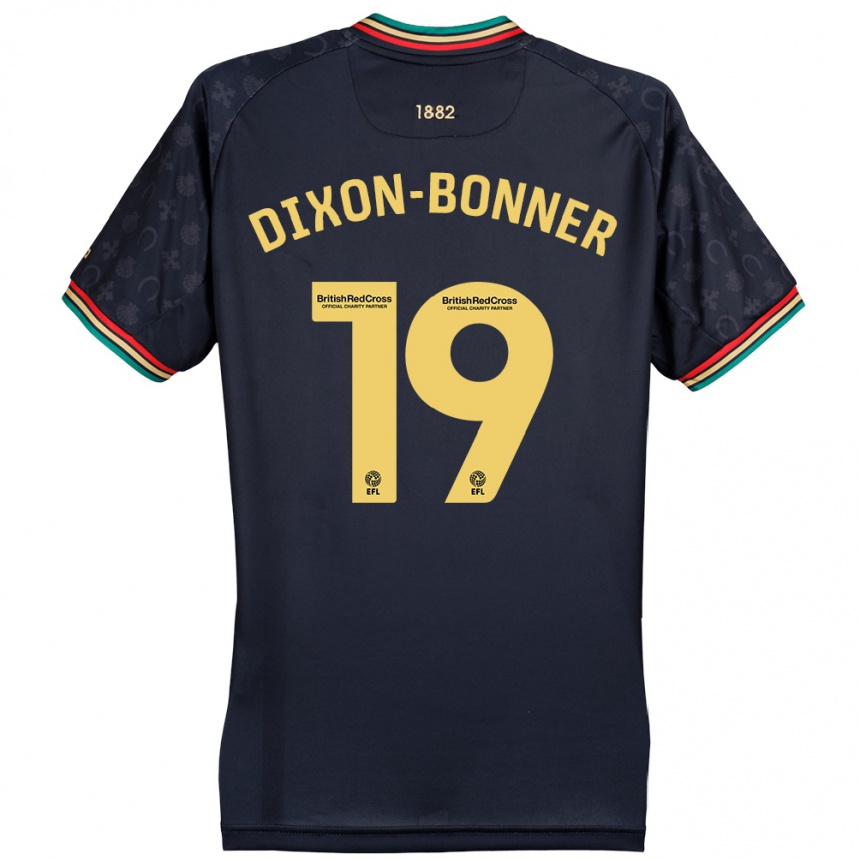 Mujer Fútbol Camiseta Elijah Dixon-Bonner #19 Azul Marino Oscuro 2ª Equipación 2024/25 Perú