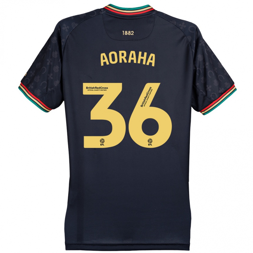 Mujer Fútbol Camiseta Alexander Aoraha #36 Azul Marino Oscuro 2ª Equipación 2024/25 Perú