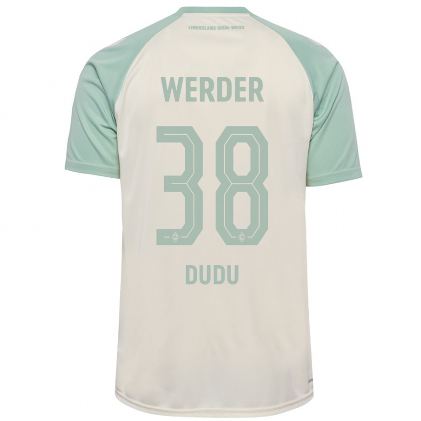 Mujer Fútbol Camiseta Dudu #38 Blanquecino Verde Claro 2ª Equipación 2024/25 Perú