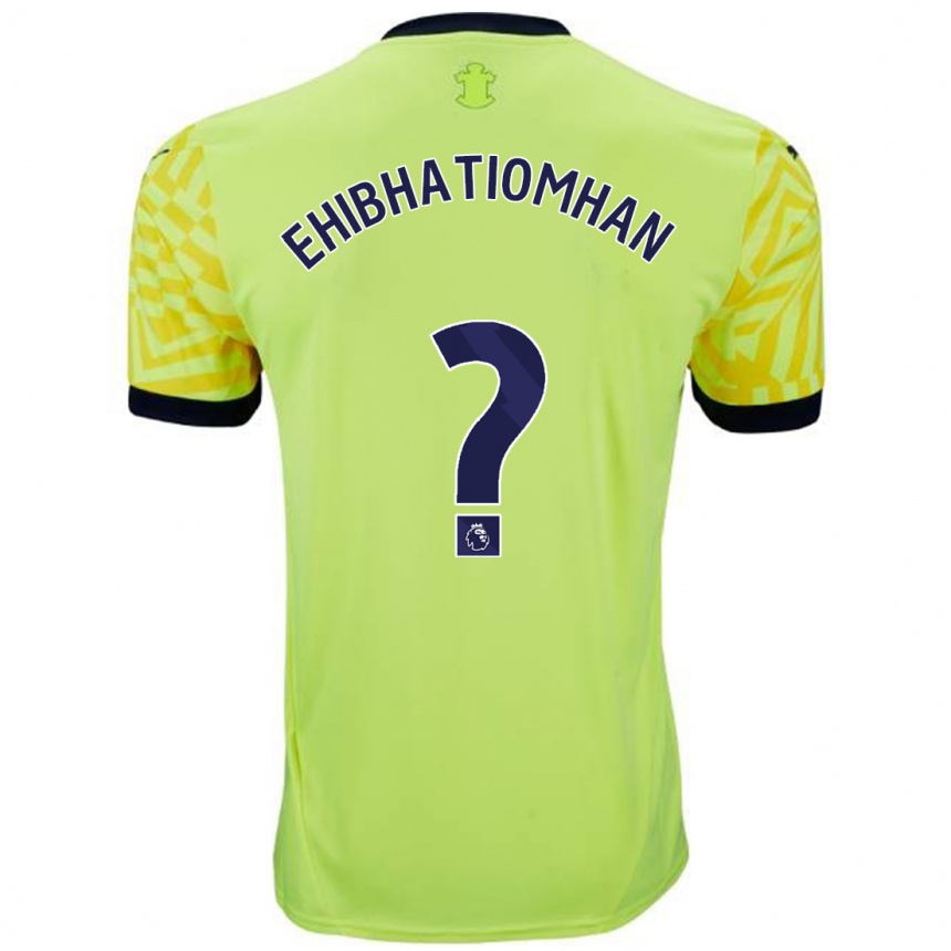 Mujer Fútbol Camiseta Princewill Ehibhatiomhan #0 Amarillo 2ª Equipación 2024/25 Perú