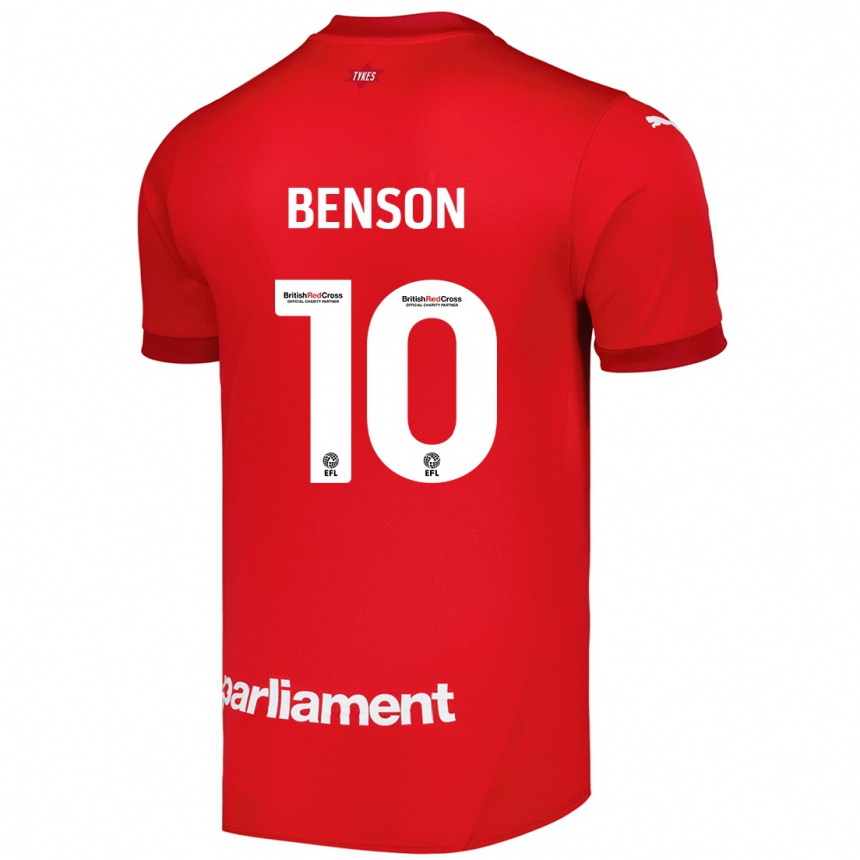 Niño Fútbol Camiseta Josh Benson #10 Rojo 1ª Equipación 2024/25 Perú