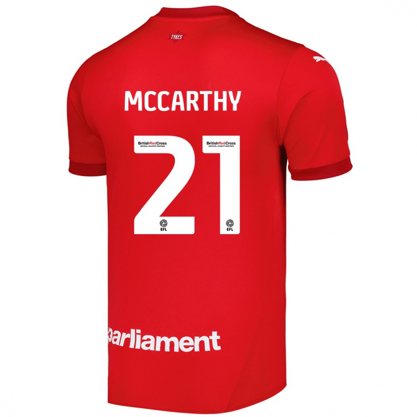 Niño Fútbol Camiseta Conor Mccarthy #21 Rojo 1ª Equipación 2024/25 Perú