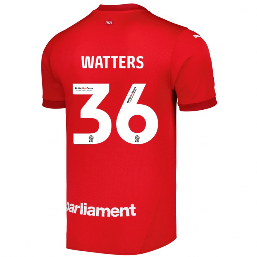 Niño Fútbol Camiseta Max Watters #36 Rojo 1ª Equipación 2024/25 Perú