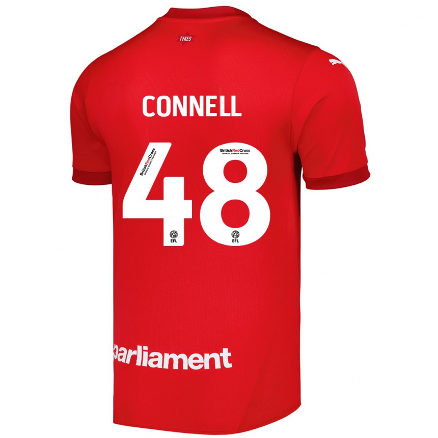 Niño Fútbol Camiseta Luca Connell #48 Rojo 1ª Equipación 2024/25 Perú