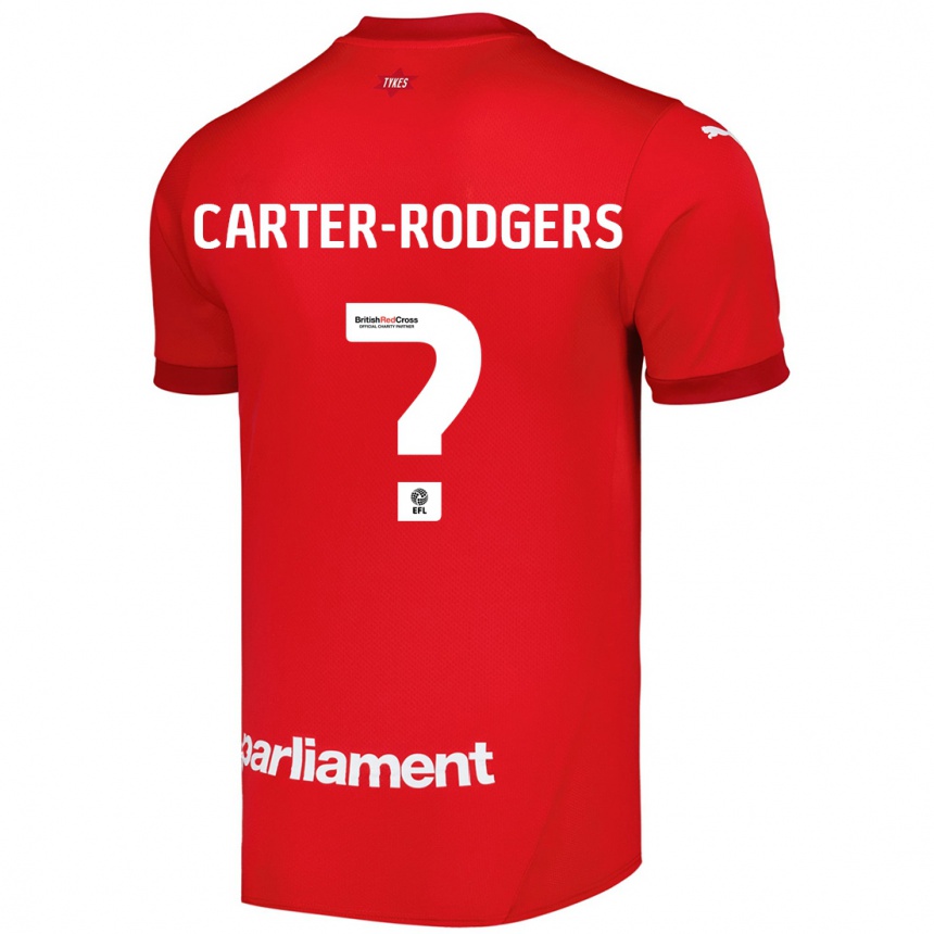 Niño Fútbol Camiseta Trent Carter-Rodgers #0 Rojo 1ª Equipación 2024/25 Perú