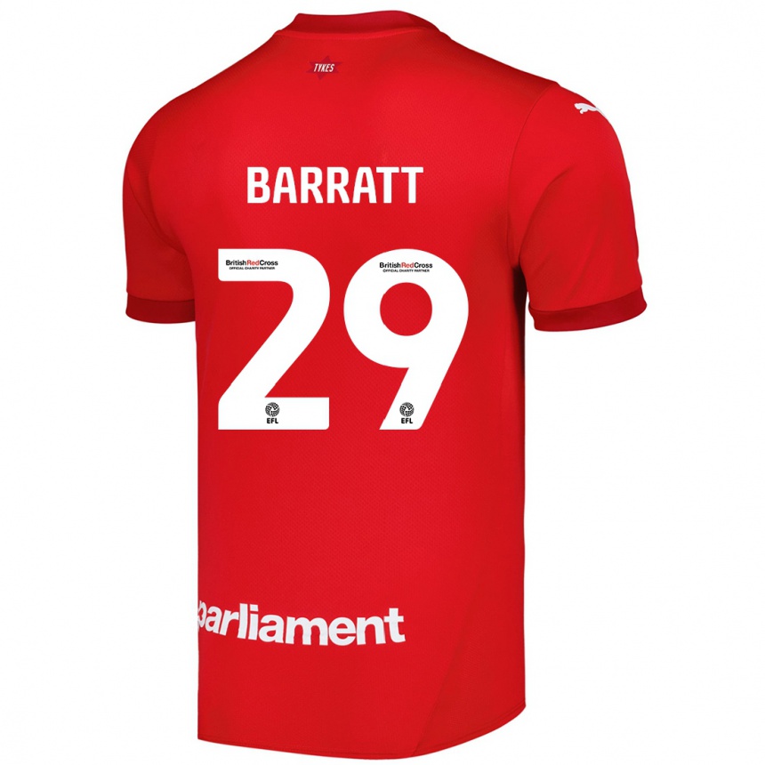 Niño Fútbol Camiseta Connor Barratt #29 Rojo 1ª Equipación 2024/25 Perú