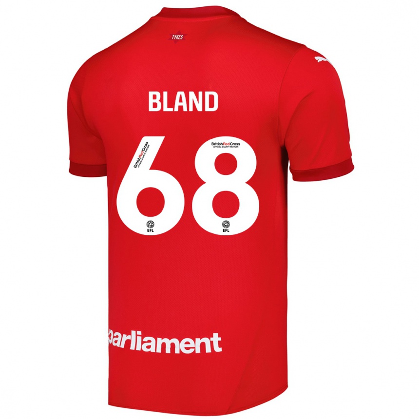 Niño Fútbol Camiseta Jonathan Bland #68 Rojo 1ª Equipación 2024/25 Perú