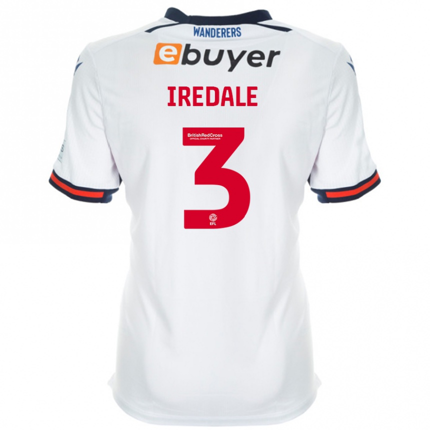 Niño Fútbol Camiseta Jack Iredale #3 Blanco 1ª Equipación 2024/25 Perú