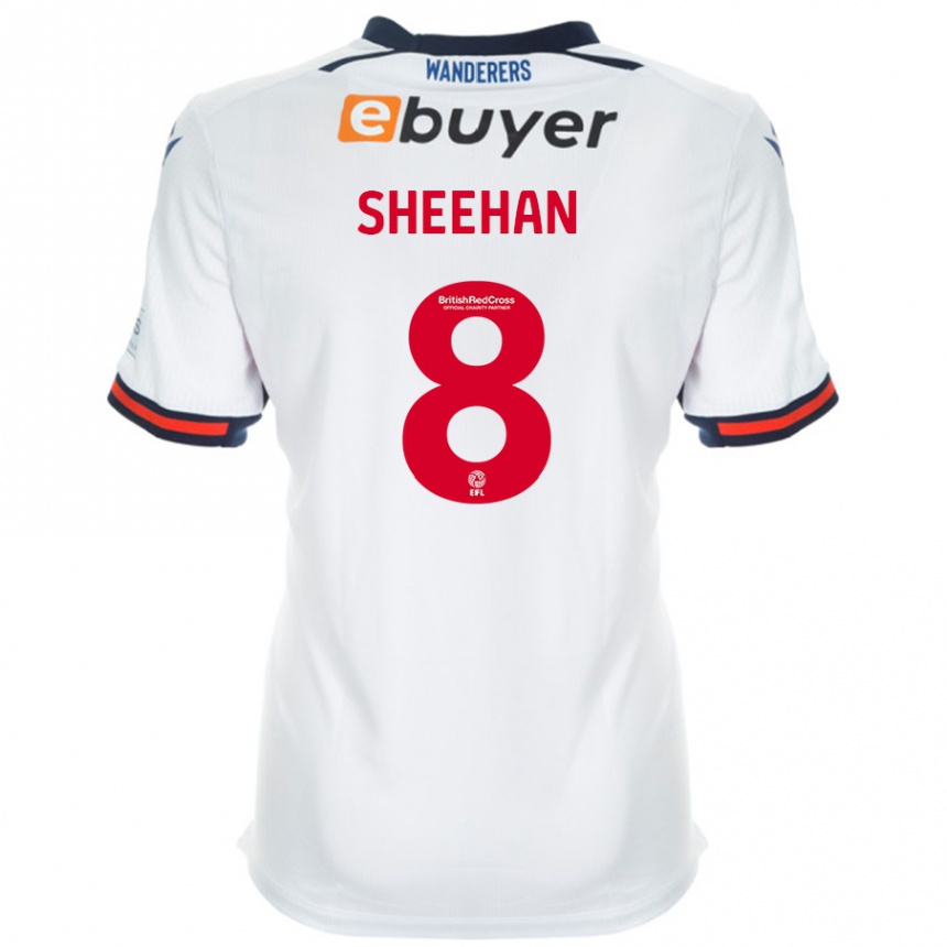 Niño Fútbol Camiseta Josh Sheehan #8 Blanco 1ª Equipación 2024/25 Perú