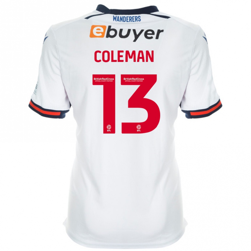 Niño Fútbol Camiseta Joel Coleman #13 Blanco 1ª Equipación 2024/25 Perú