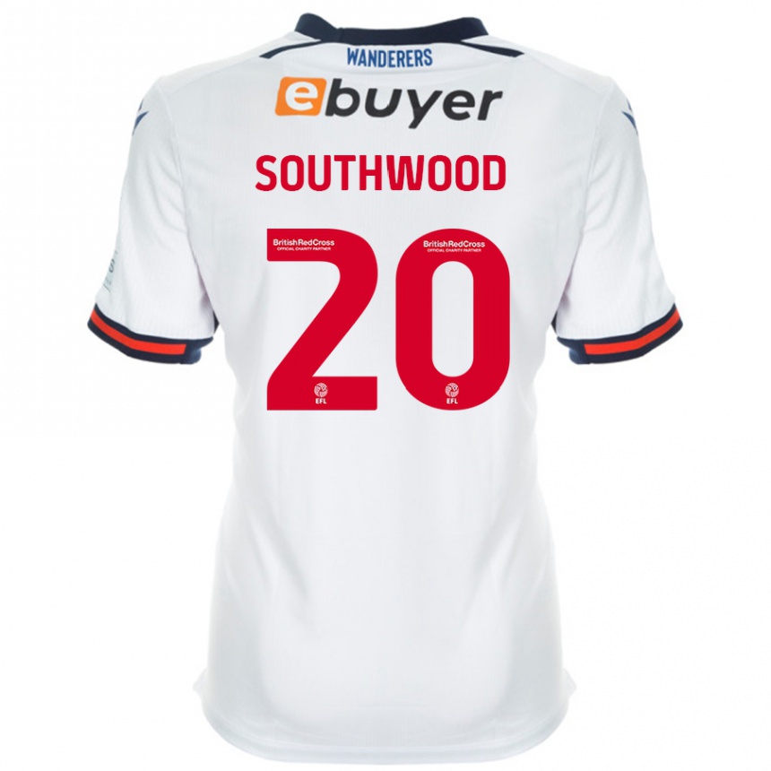 Niño Fútbol Camiseta Luke Southwood #20 Blanco 1ª Equipación 2024/25 Perú